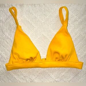 👙Shade & Shore Butterscotch Ribbed Bikini Top Size XS preowned